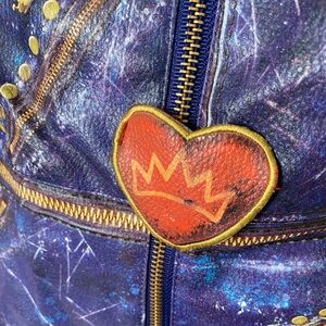 Disney Descendants 2 Evie Long Faux Leather Jacket Sz 5/6